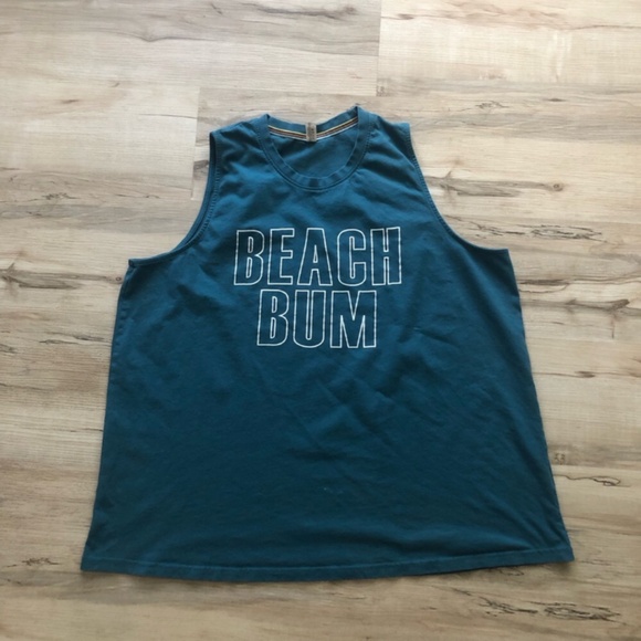 MASSIVE $10 SALE Blue Muscle Tee with Sporty Outline Design - Picture 3 of 8